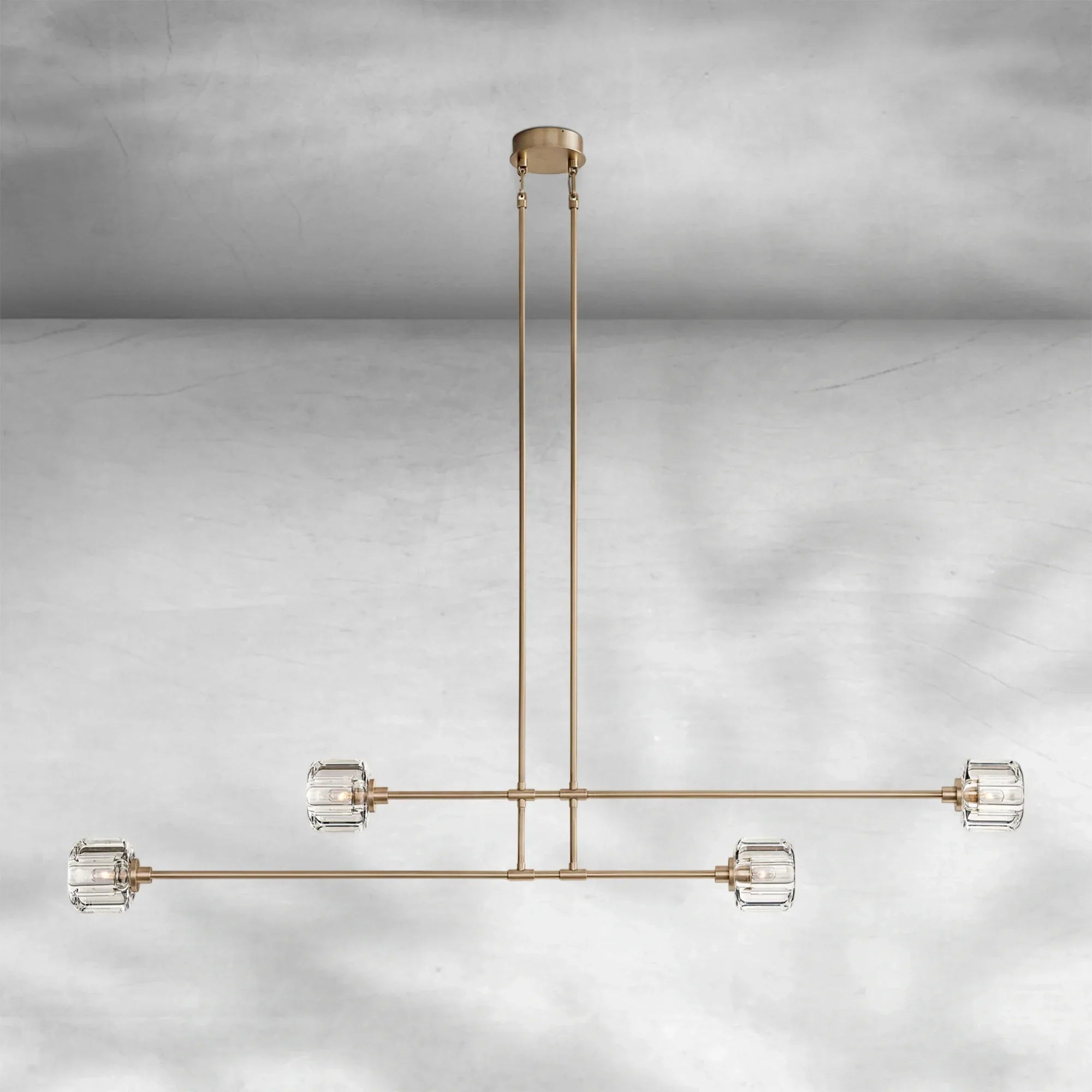 Delume Mobile Linear Chandelier 54" 72"