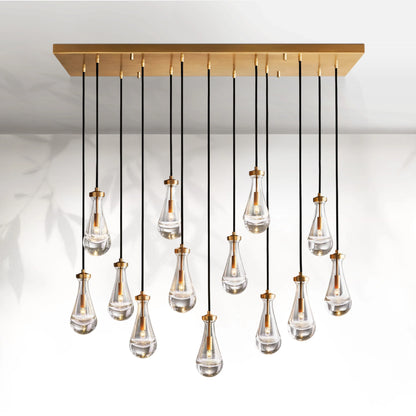 Raindrop Rectangular Chandelier