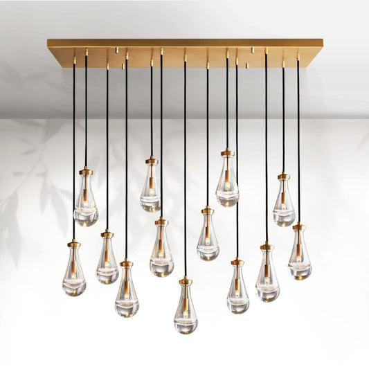 Raindrop Rectangular Chandelier