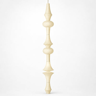 Sculptural Tiered Pendant Light 3 Bulbs