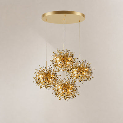 Tricolordeer Polished Disc Stainless Steel Pendant Lamp