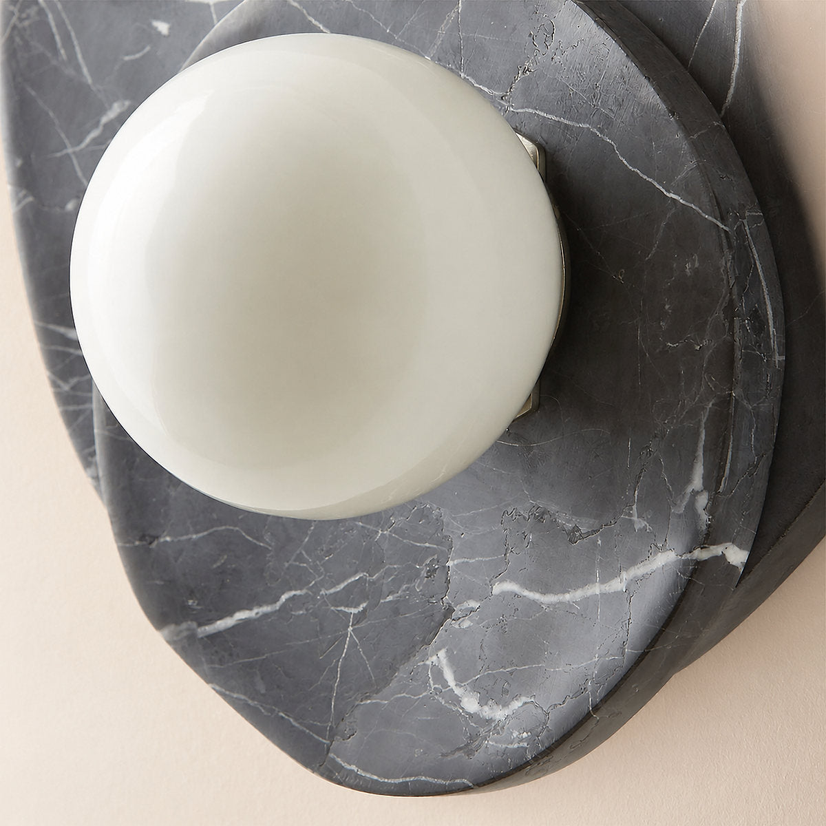 Astr Stone Wall Lamp, 9.8-Inch, Beige Alabaster for Living Room & Dining Room