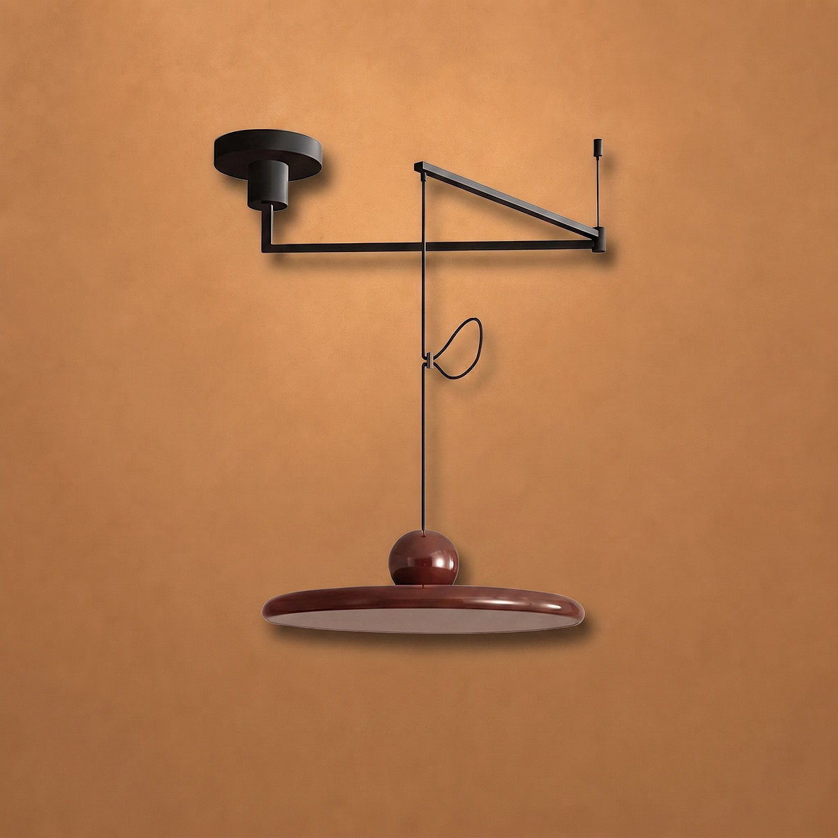 Lola Swing Pendant Light,Red & Green, Triac Warm Dimming for Dining Room & Living Room