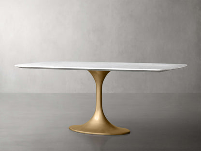 Saint Germain Stone Dining Table with Launette Base