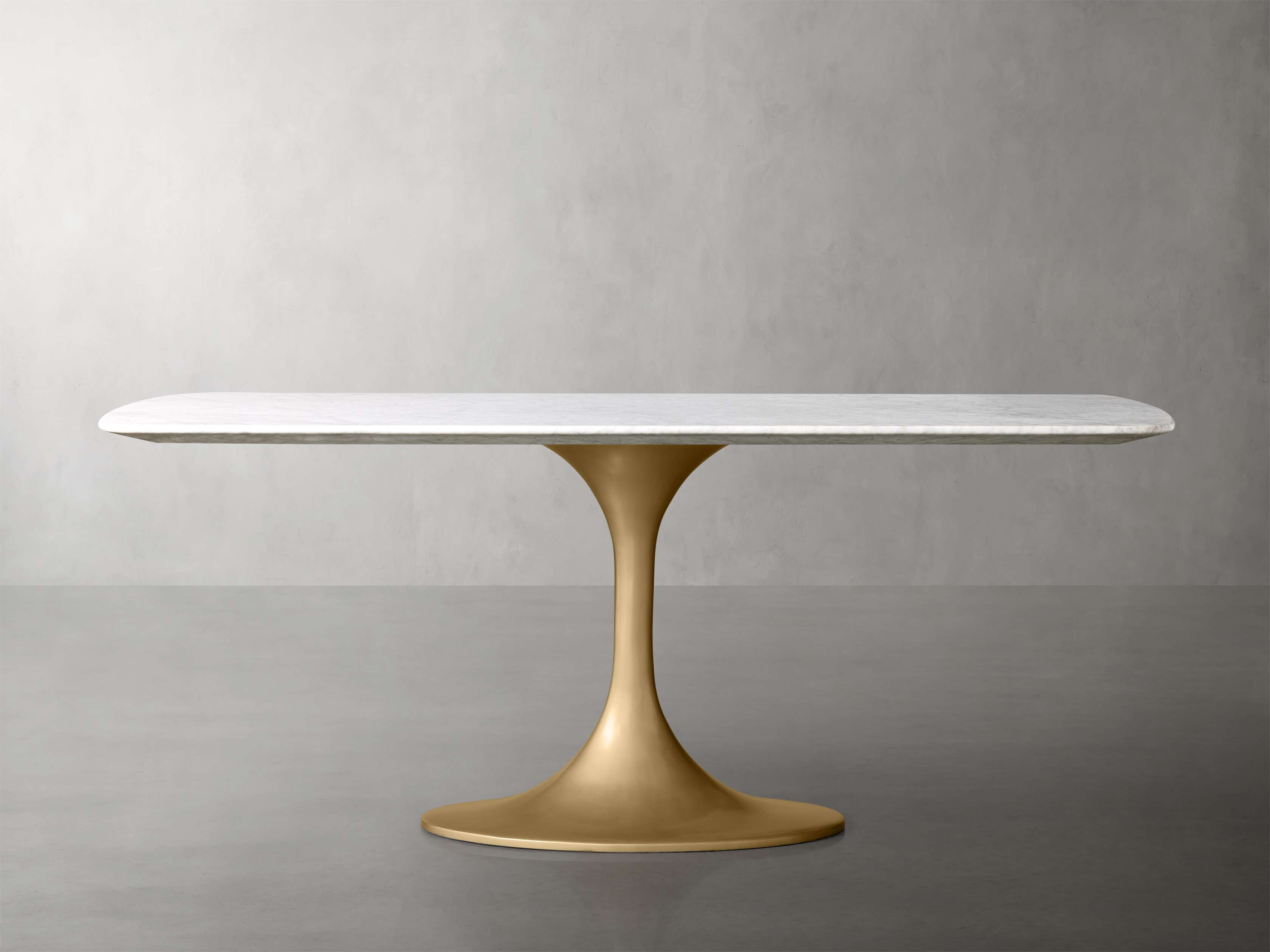 Saint Germain Stone Dining Table with Launette Base