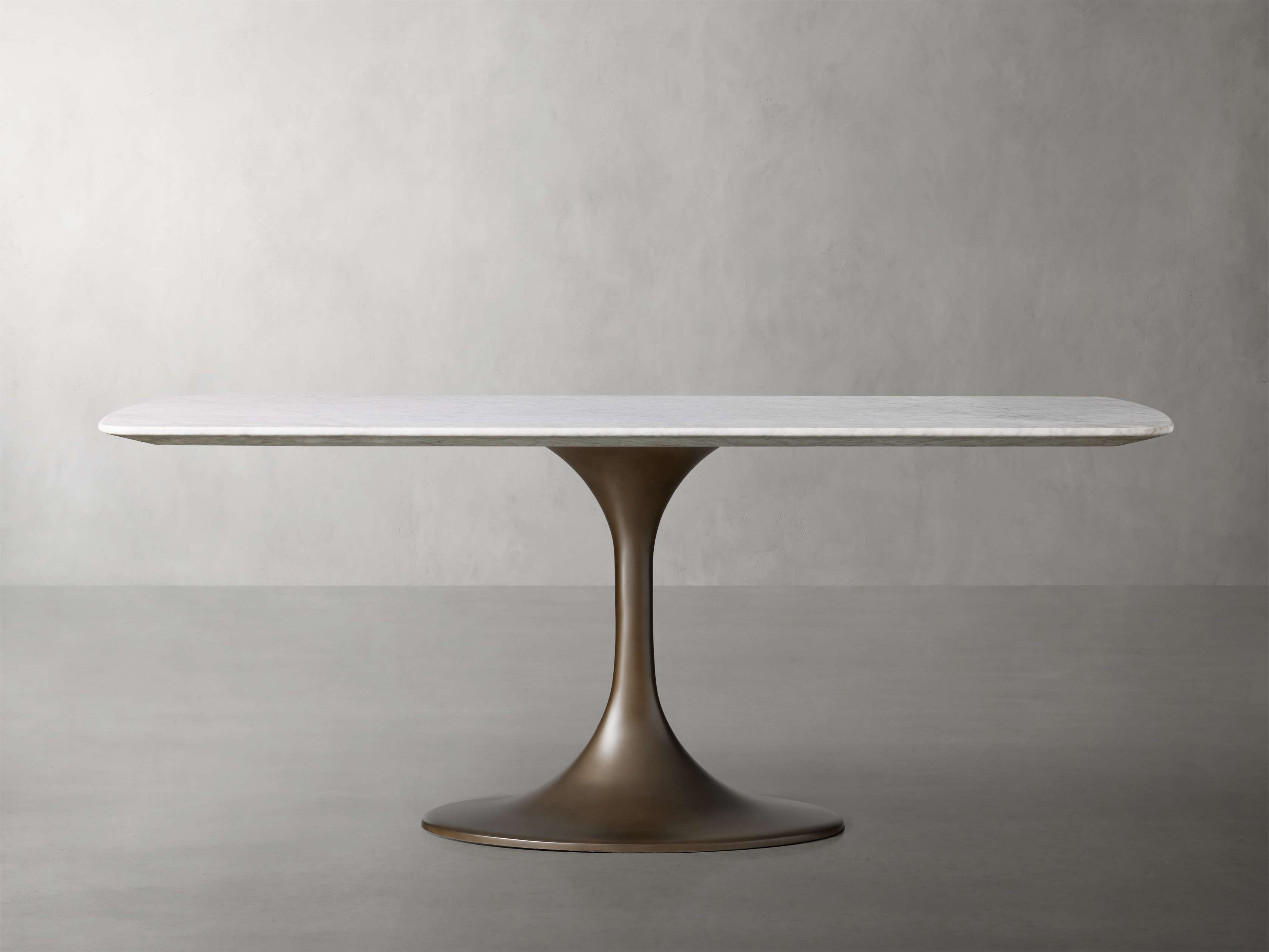 Saint Germain Stone Dining Table with Launette Base