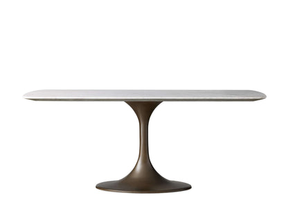 Saint Germain Stone Dining Table with Launette Base