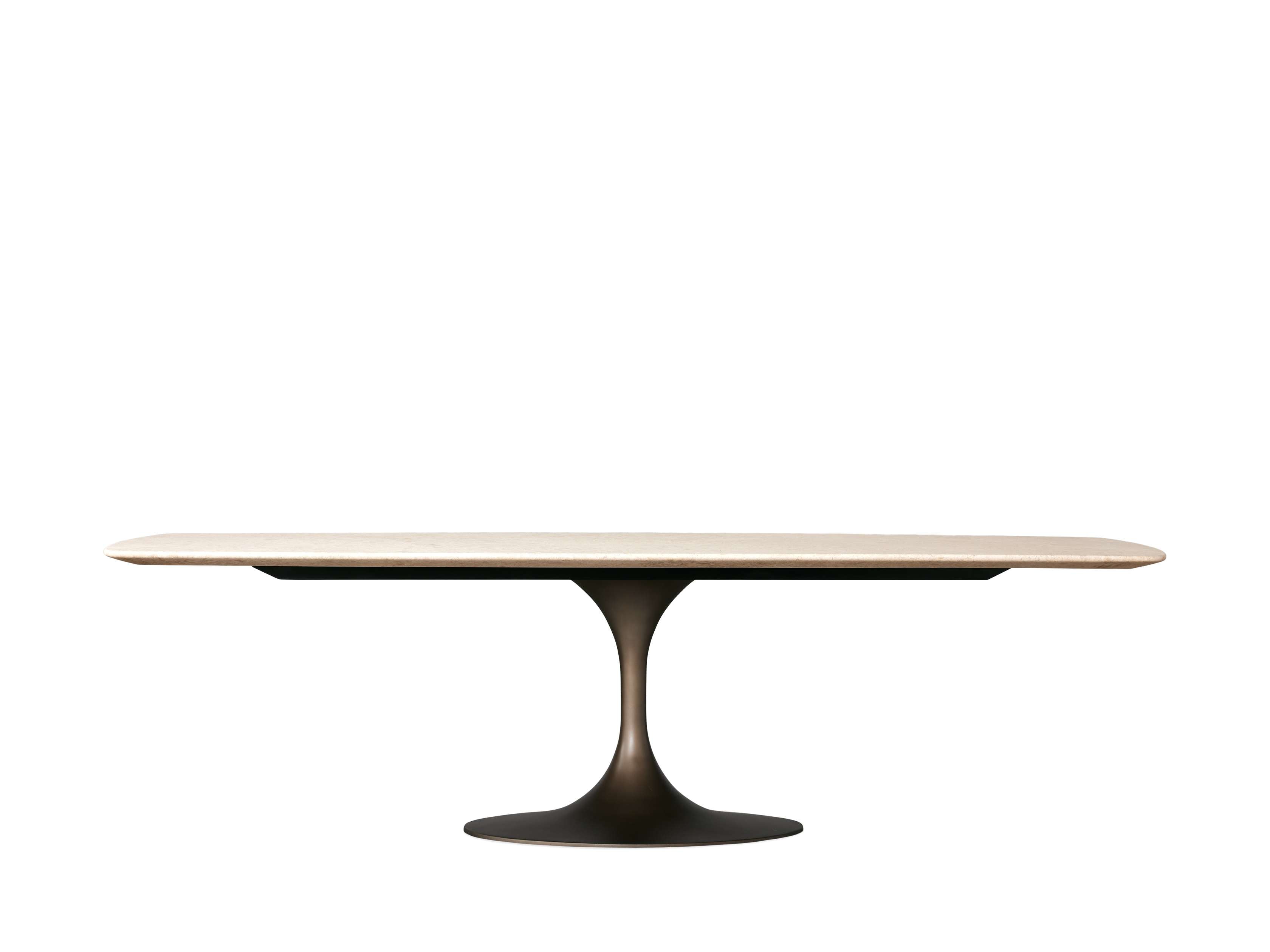 Saint Germain Stone Dining Table with Launette Base