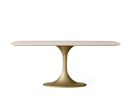 Saint Germain Stone Dining Table with Launette Base