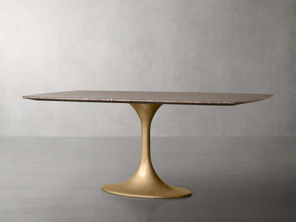 Saint Germain Stone Dining Table with Launette Base