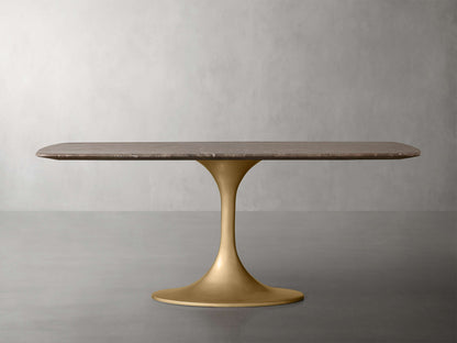 Saint Germain Stone Dining Table with Launette Base