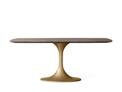 Saint Germain Stone Dining Table with Launette Base