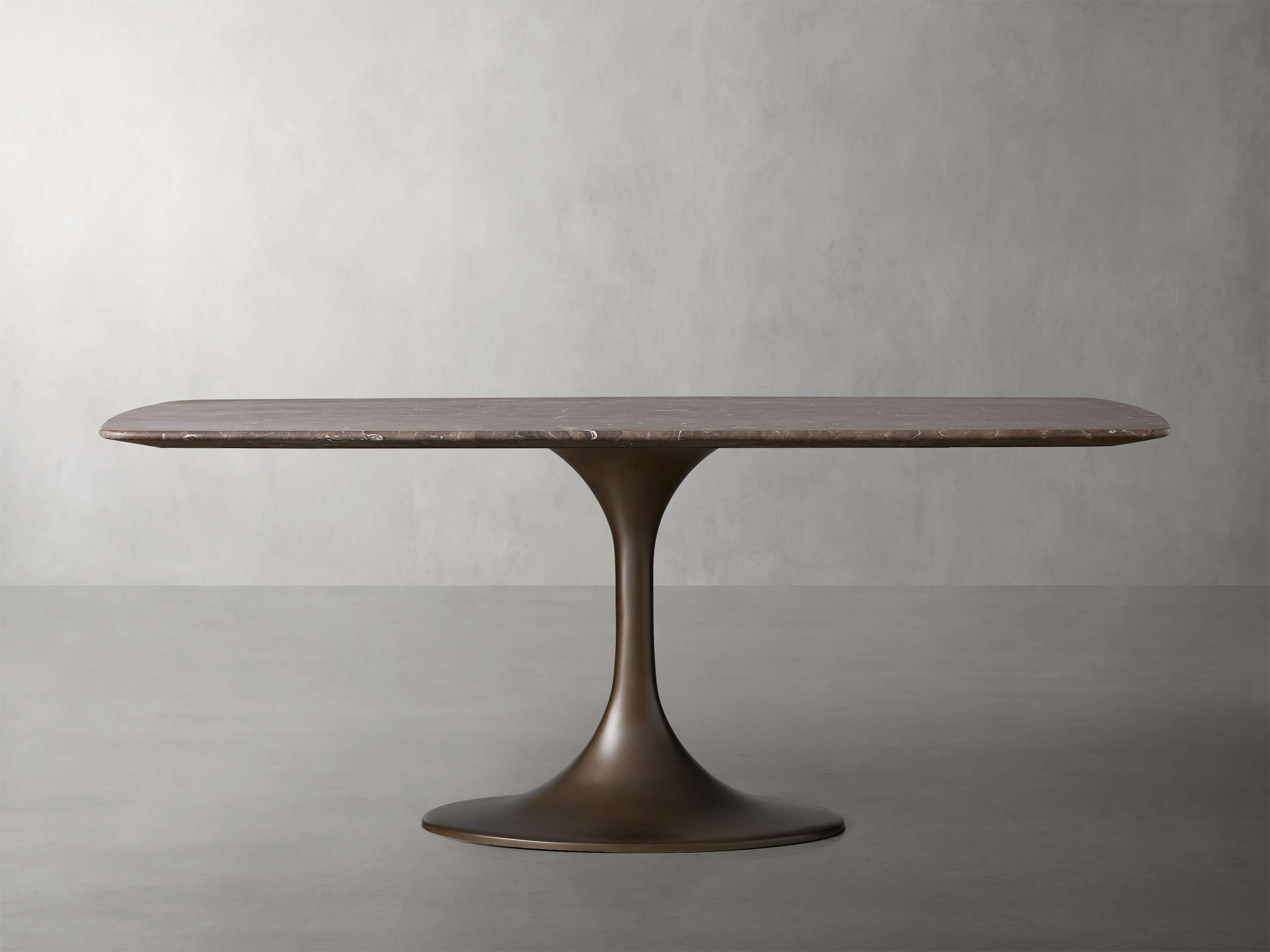 Saint Germain Stone Dining Table with Launette Base