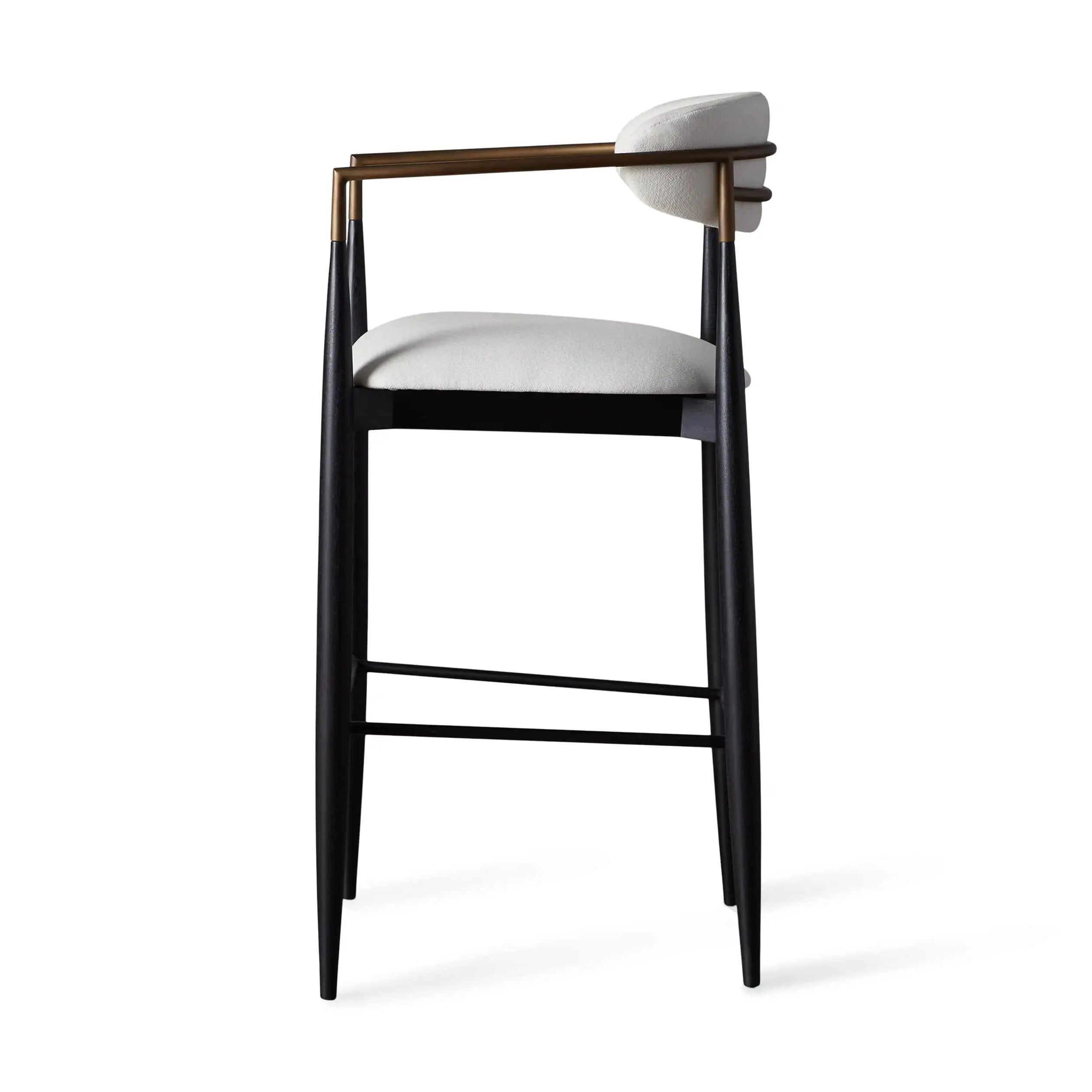 Jagger Stool with Antique Brass