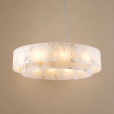Tricolordeer Marble Drum Chandelier