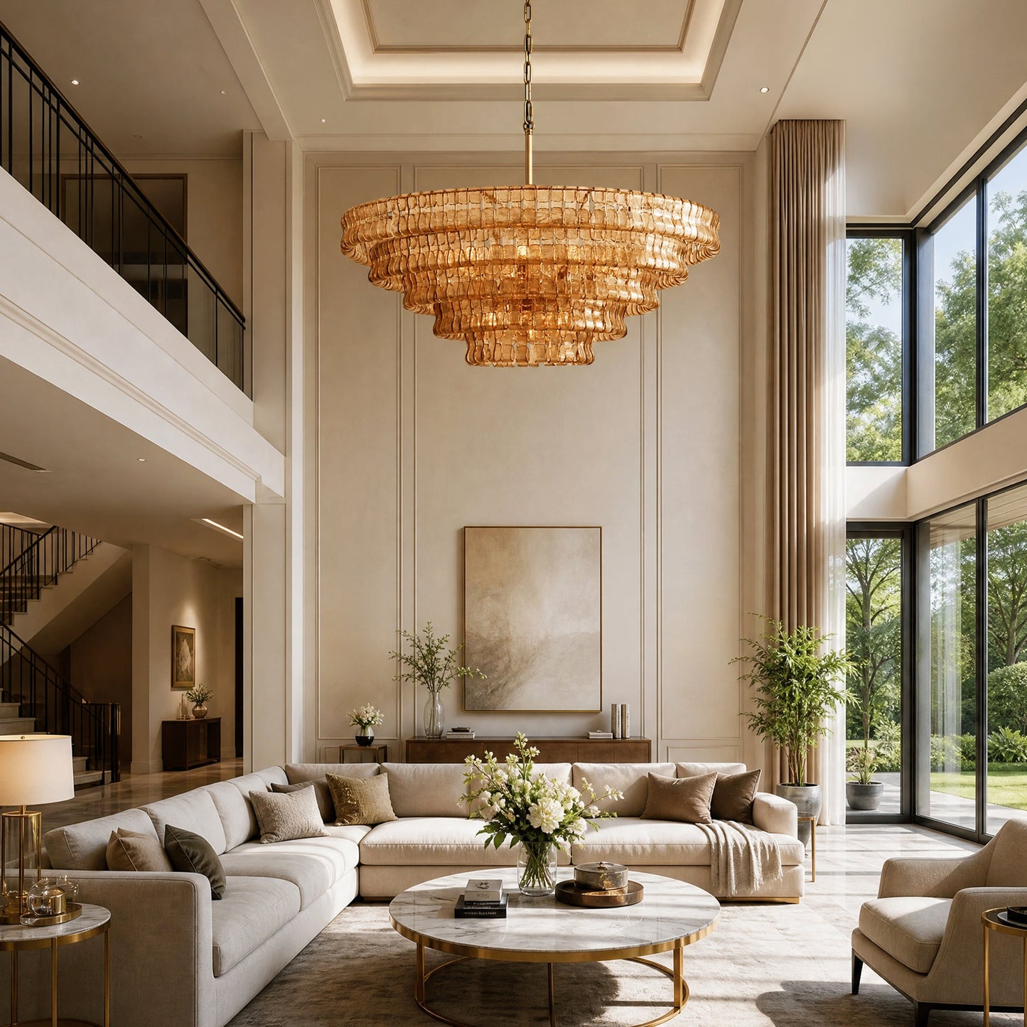 Ghiaccio Round Chandelier
