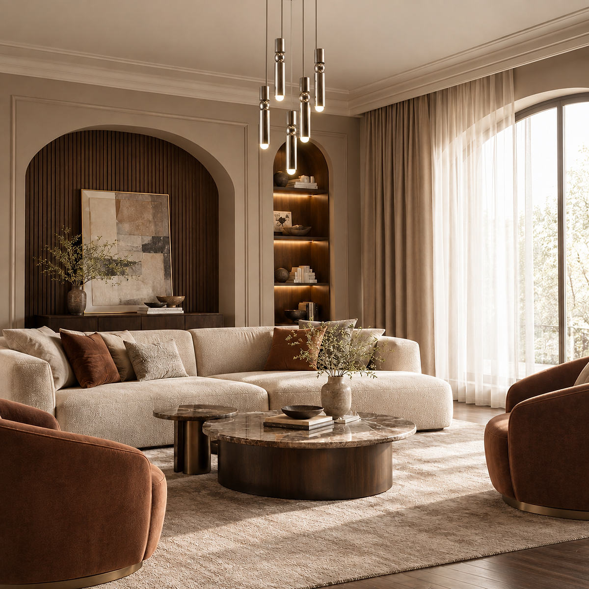 Geometric Cylinder Cluster Pendant Light