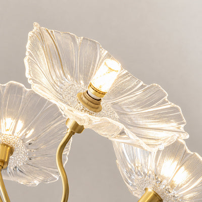 Tricolordeer Frosted Glass Gold Chandelier