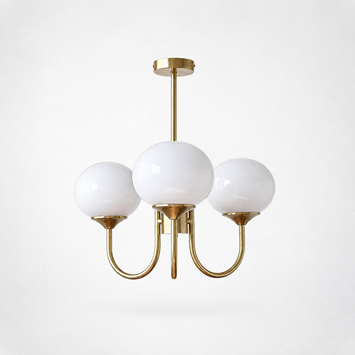 Hand-Sprayed Glass Multi-Light Chandelier