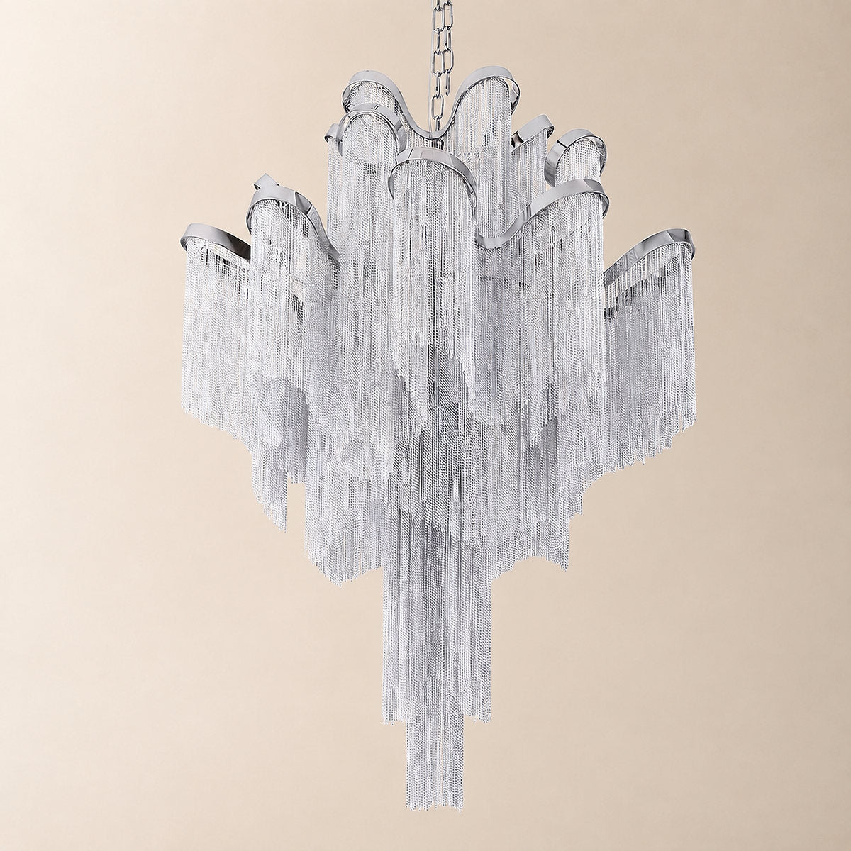 Tricolordeer Cascade Round and Linear Chandelier