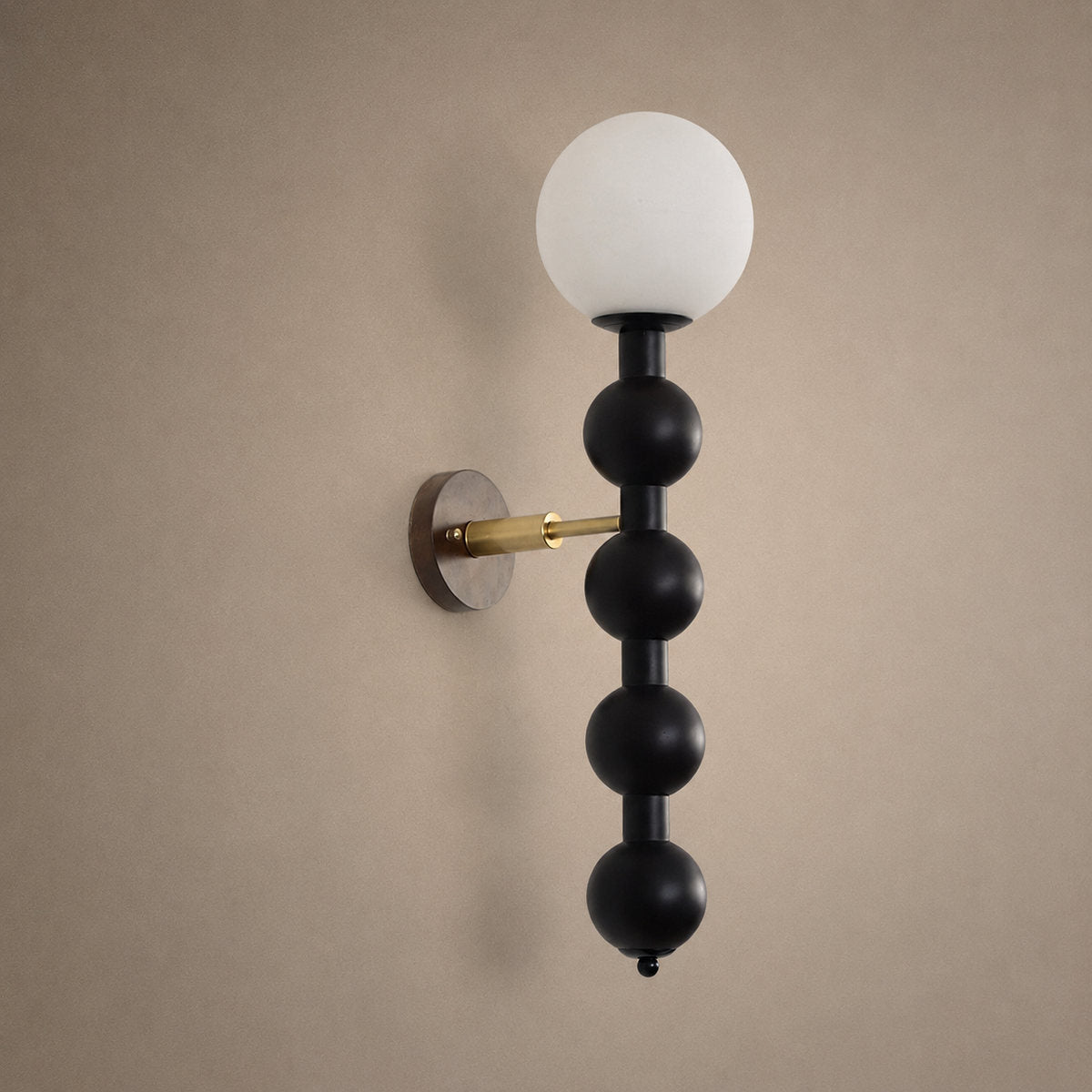 Bubbly Wall Lamp, Walnut for Living Room