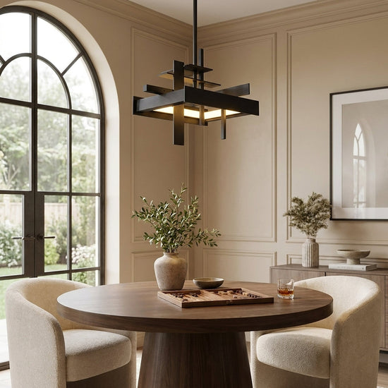 Minimalist Iron Round Pendant Light for Dining Room & Living Room