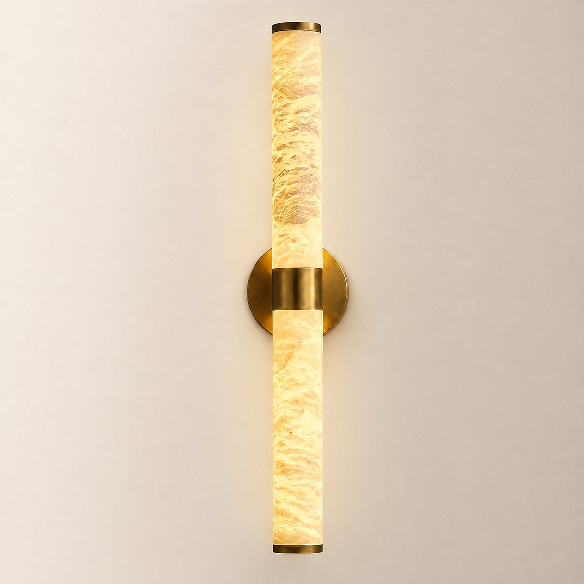 Tricolordeer Modern Linear Alabaster Wall Sconce