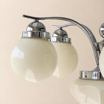 Tricolordeer Globe Glass Multi-Light Chandelier