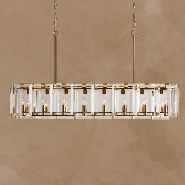 Amaya Rectangular Chandelier 12/16 Light