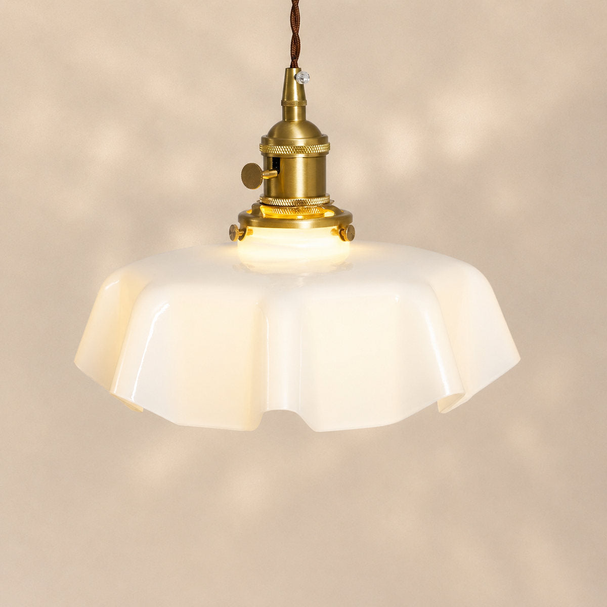 Pleated Glass Pendant Light Collection