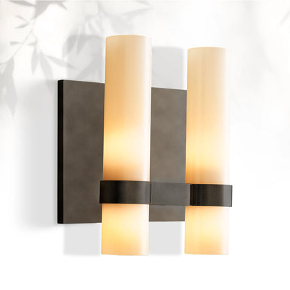 Lavelle Milk Glass Double Sconce