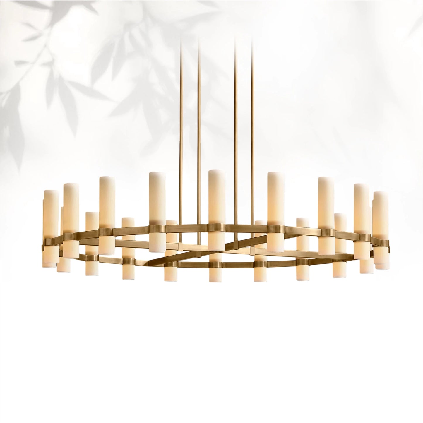 Lavelle Round Milk Glass Chandelier