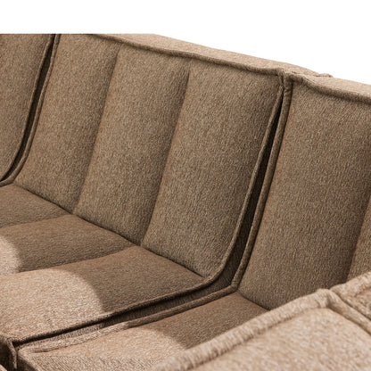 Perto Outdoor Six-Piece Pit Sectional