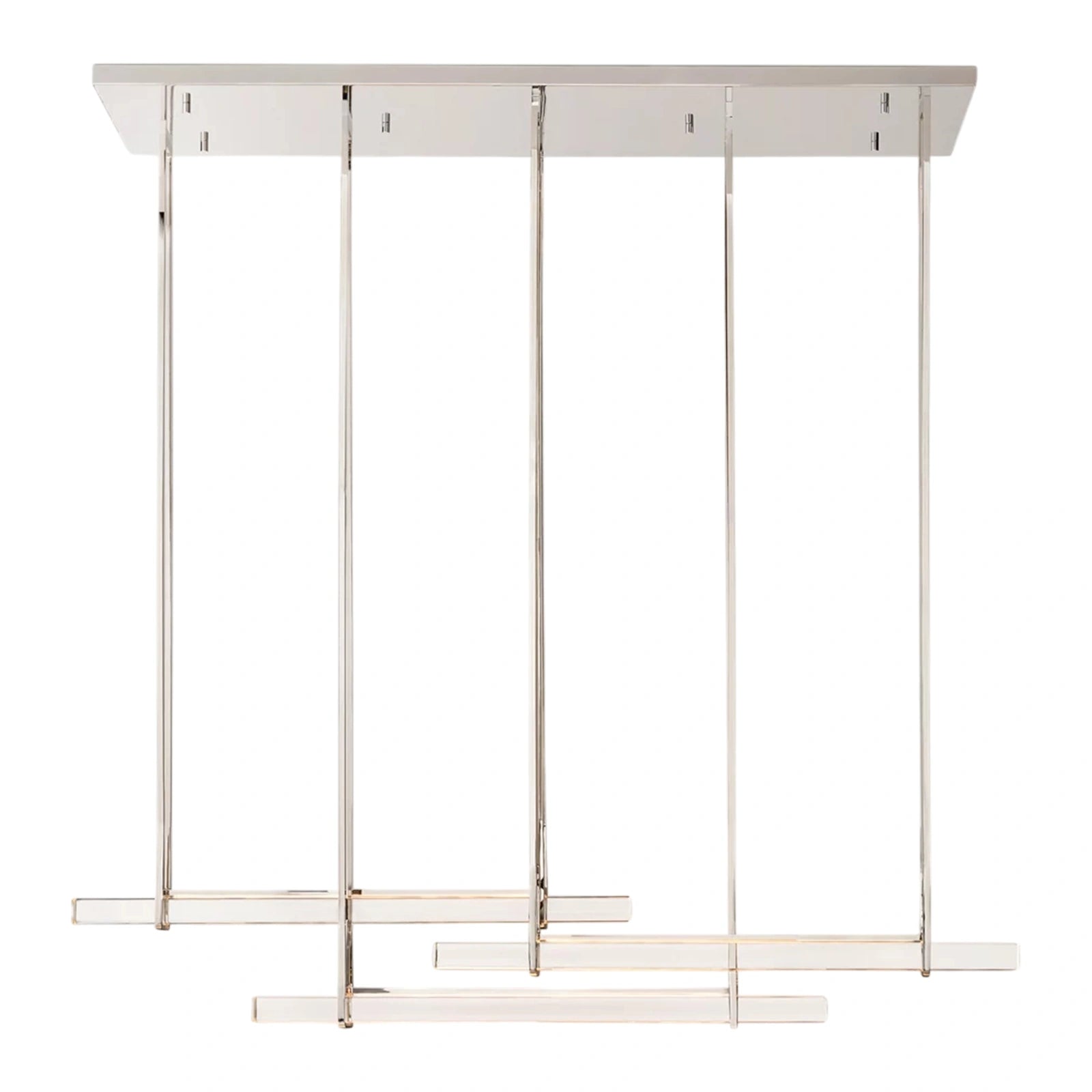 Oudubon Crystal Triple Bar Linear Chandelier
