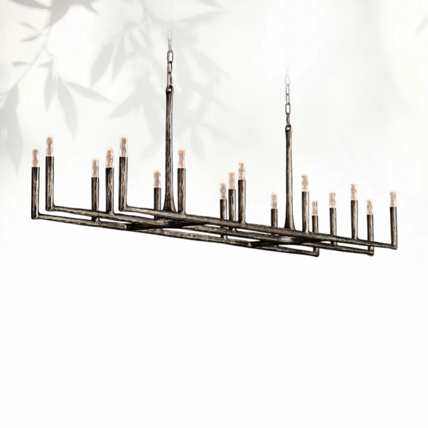 Thaddeas Forged Linear Chandelier 54"/72"/96"