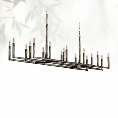 Thaddeas Forged Linear Chandelier 54"/72"/96"