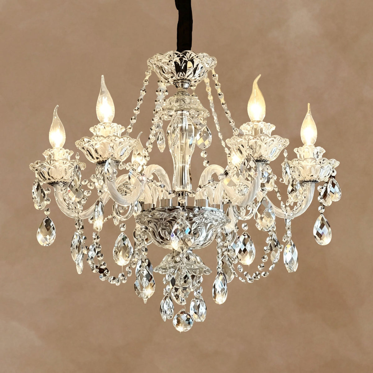 Veridian Grandeur Crystal Chandelier