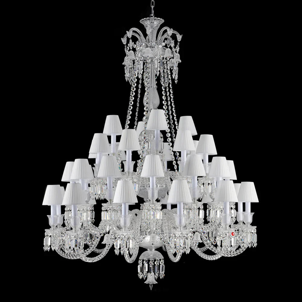 36 Lights Crystal Lighting with Lampshades
