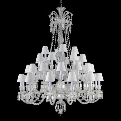 36 Lights Crystal Lighting with Lampshades