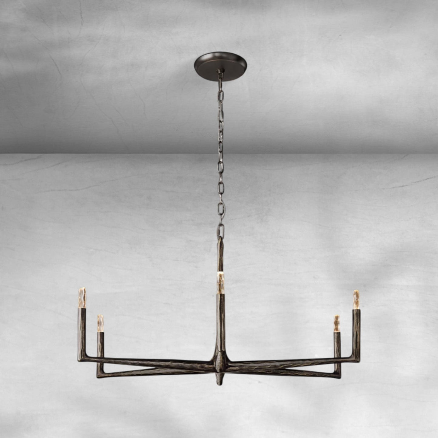 Thalen Forged Round Chandelier