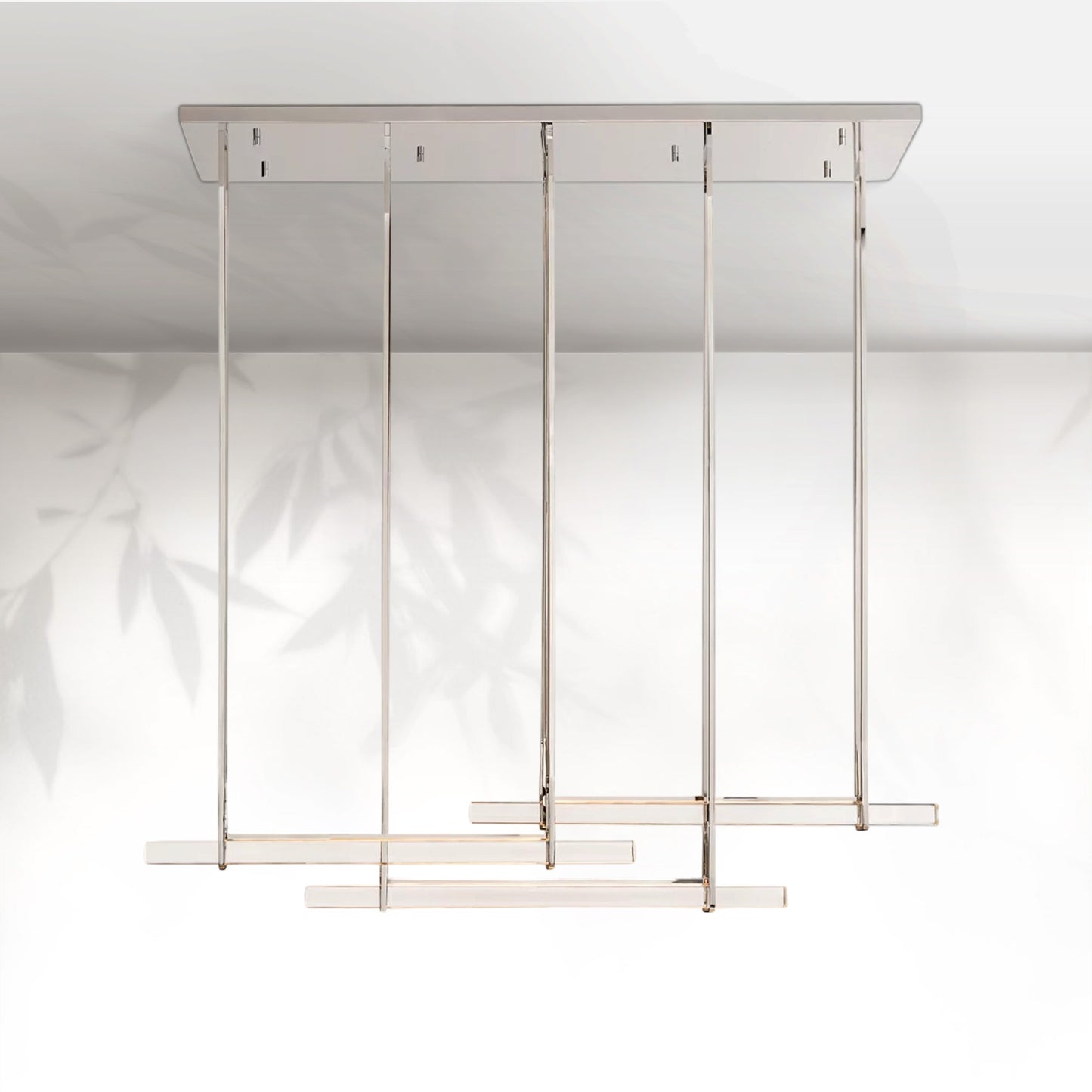 Aedubon Crystal Triple Bar Linear Chandelier
