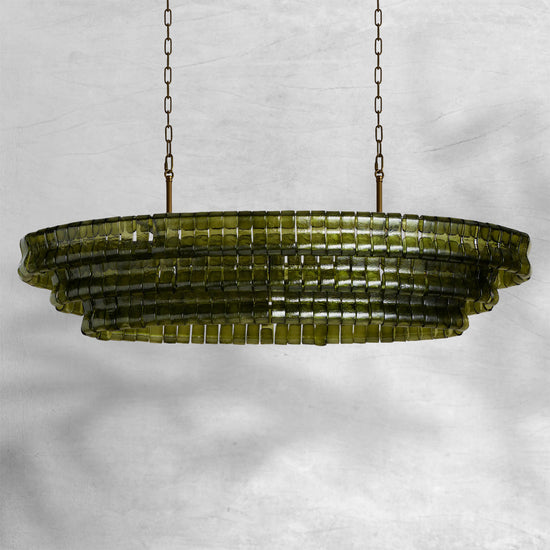 Ghiaccio Oval Chandelier