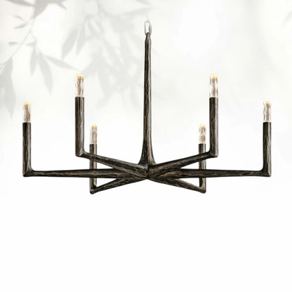 Thaddeas Forged Round Chandelier 12"/36"/48"/60"/72"