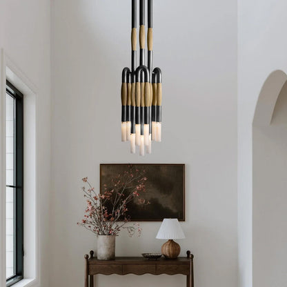 Heritage Horsehair 9-Light Pendant