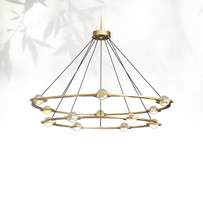 Eclatamt Two-Tier Round Chandelier