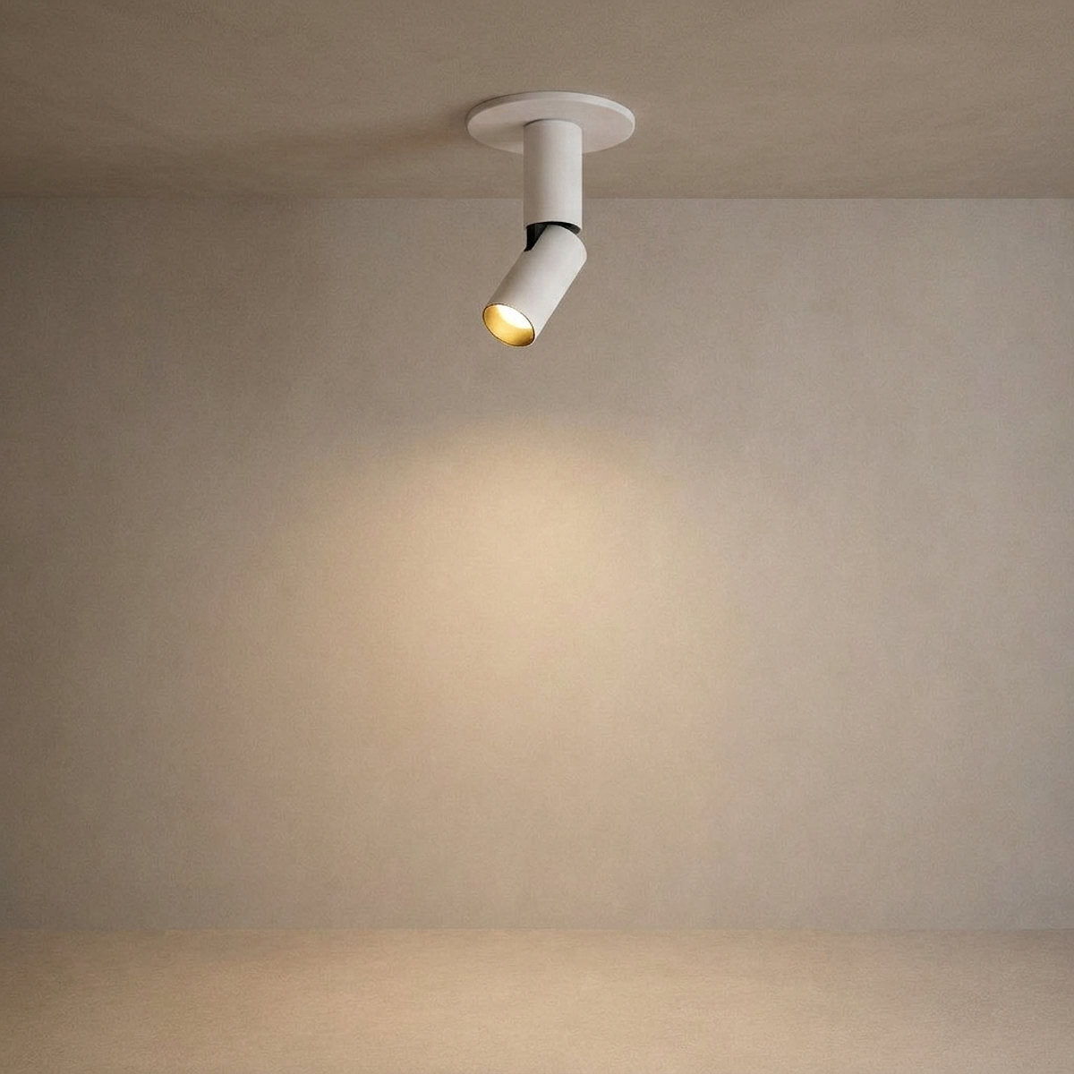 Julian Adjustable Surface Downlight Wall Lamp, 1.7-Inch x H 6.2~22.9-Inch, White, Warm Light for Bedroom & Living Room