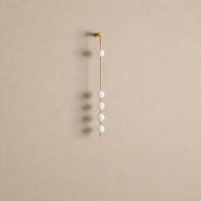 Vertical Balls Wall Lamp, 4.7-Inch x H 40.6~72.8-Inch, Triac Warm Dimming for Living Room & Dining Room