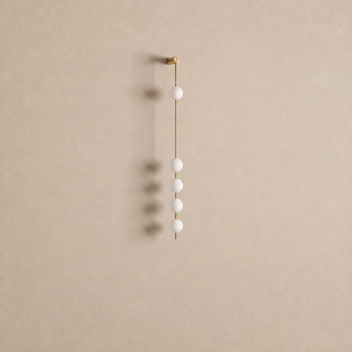Vertical Balls Wall Lamp, 4.7-Inch x H 40.6~72.8-Inch, Triac Warm Dimming for Living Room & Dining Room