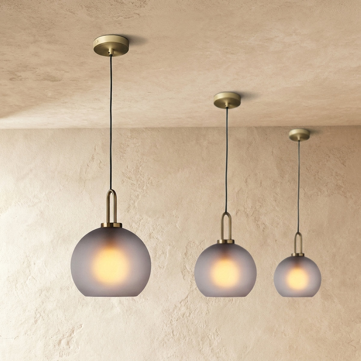Minimalist Artisan Glass Pendant Light