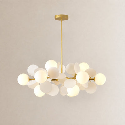 Tricolordeer Botanical Branching Glass Tree Chandelier